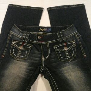 Angels Dark Wash Boot Cut Jeans sz 7